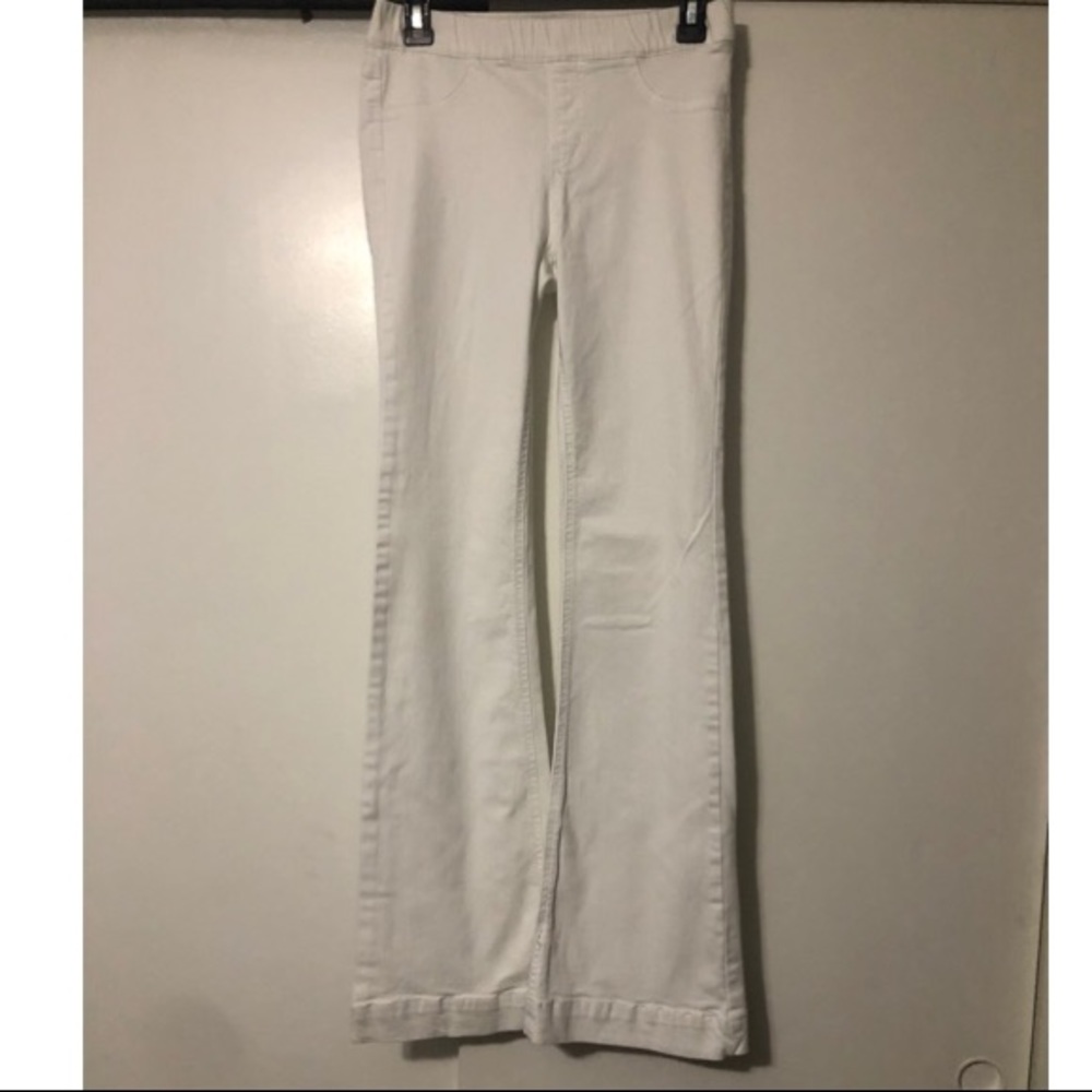 White Bell Bottom Pants